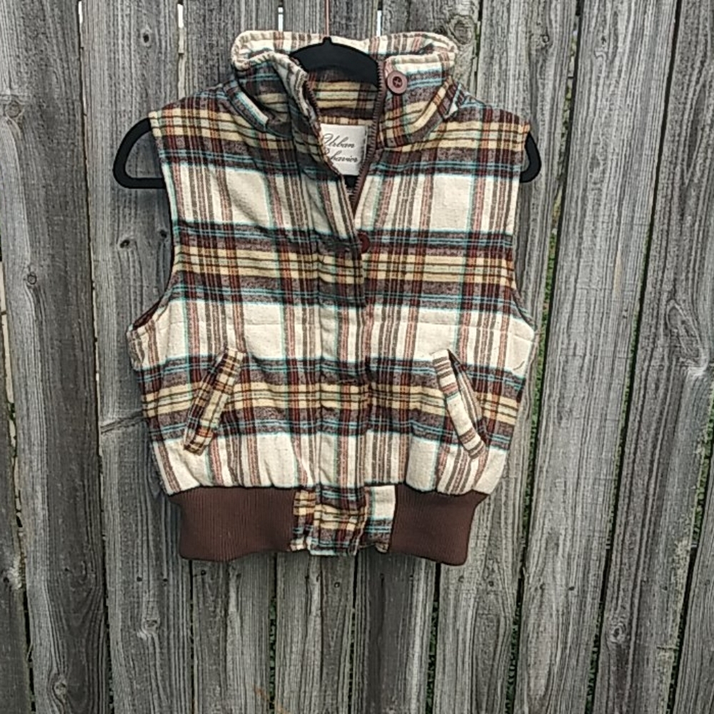 Urban Behavior plaid Vest large